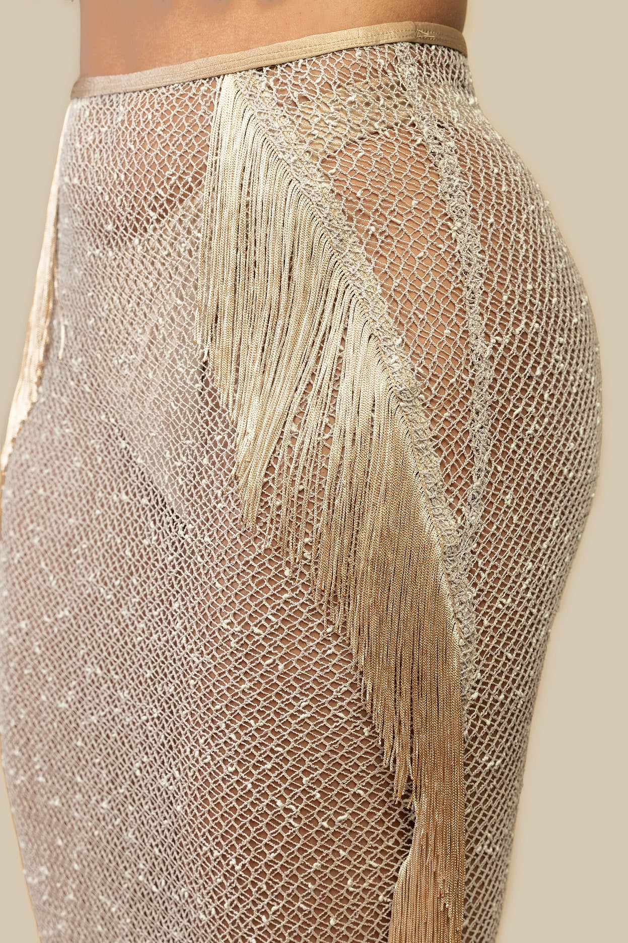 Lucera Fringe Skirt - Dune - Image 4
