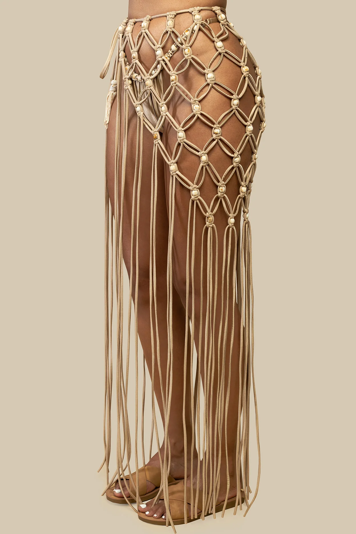 Mila Macrame Skirt - Desert Sand - Image 4